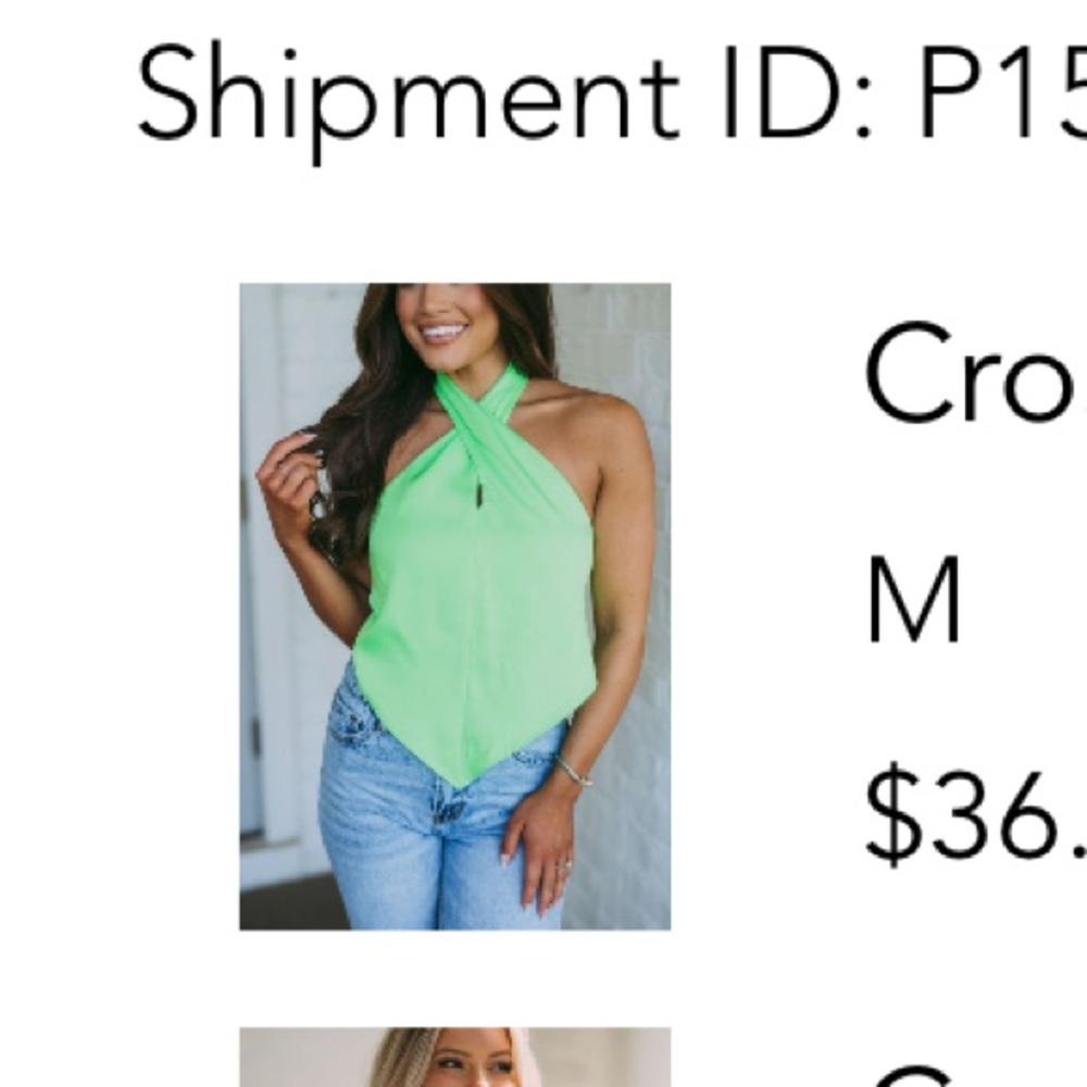 Green hankerchief top